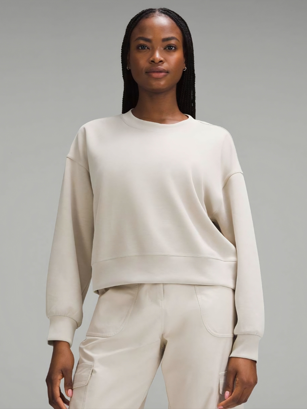 Lululemon Softstreme Perfectly Oversized Cropped Crew